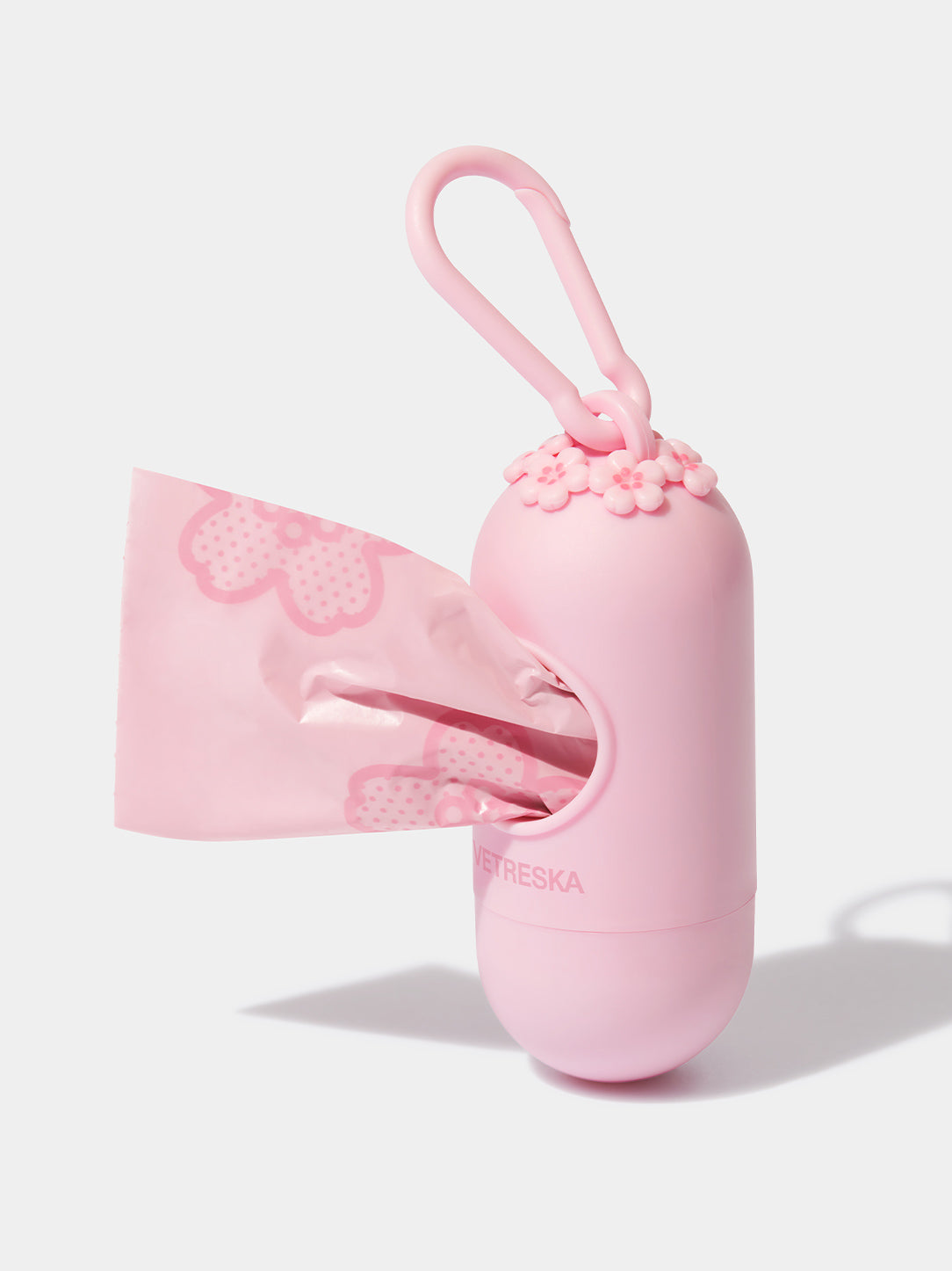 Cherry Blossom Pet Poop Bags with Dispenser