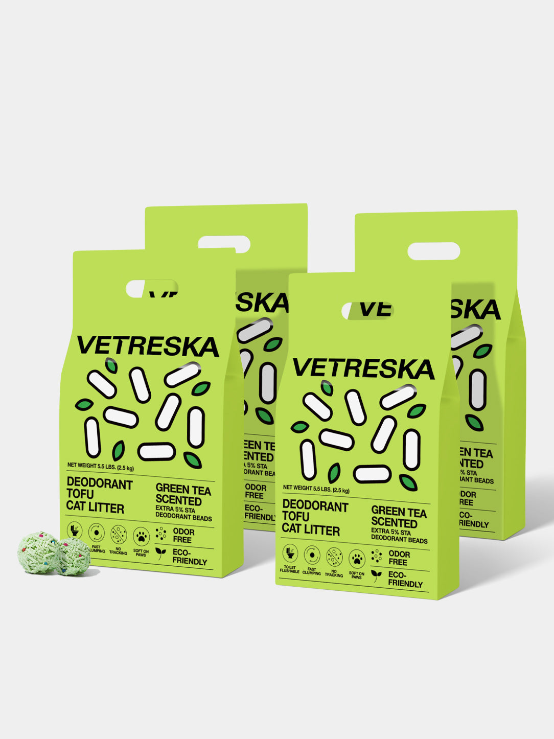 Green Tea Scented Deodorant Tofu Cat Litter